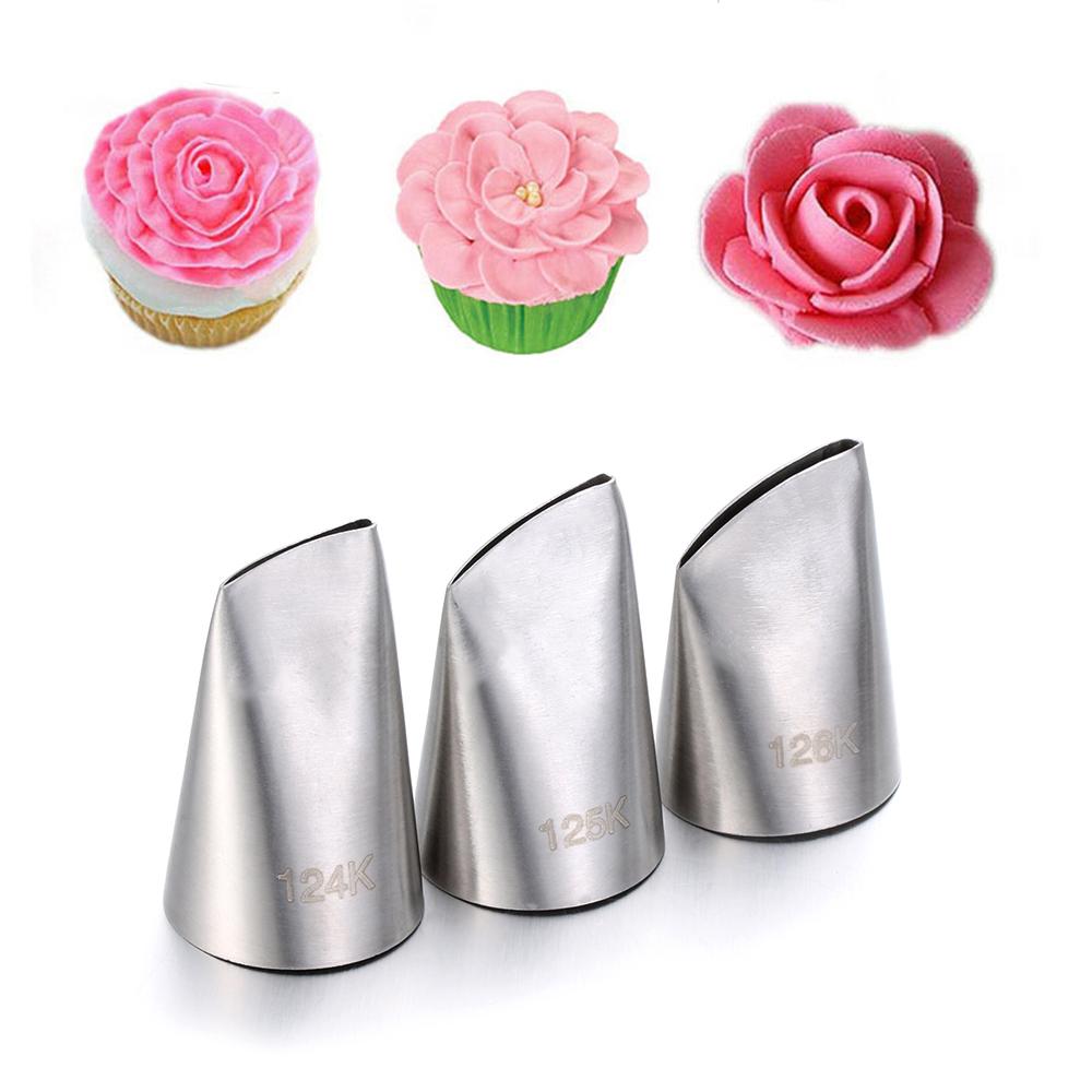 Cupcake Pastry Tips Stainless Steel Icing Piping Nozzles Flower Nozzle Ice Cream Tool Baking Mold