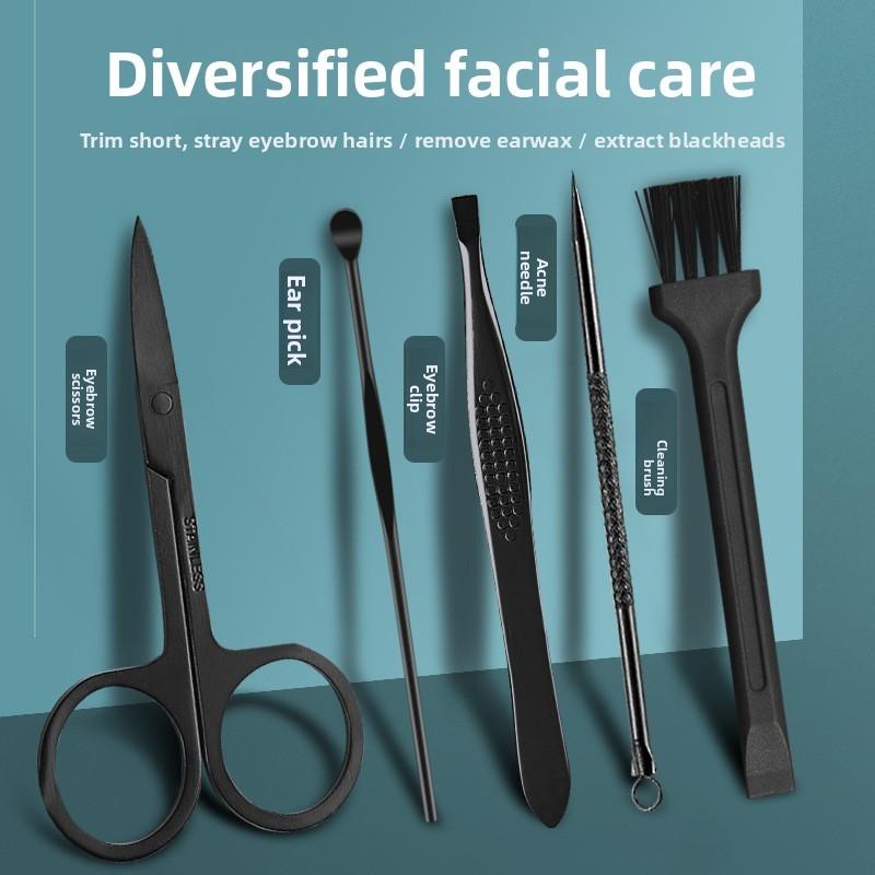 Kit de Cuidado para Unhas 16 Peças Conjunto de Manicure em Aço Inoxidável Para Uso Doméstico