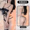 Domila Erotic Underwear Sexy Chest Hollow Strap Suspender Lace Onesie Uniform Set Sent on Behalf of F219