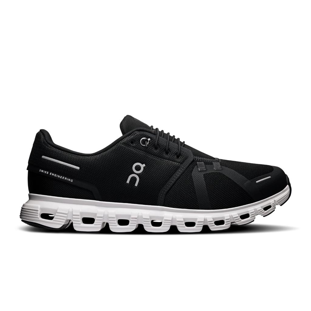 On Cloud 6 Size Men's Sneakers, 27.5cm (Cloud 6, Black/White, All-Day, Lightweight, Cushioned)
