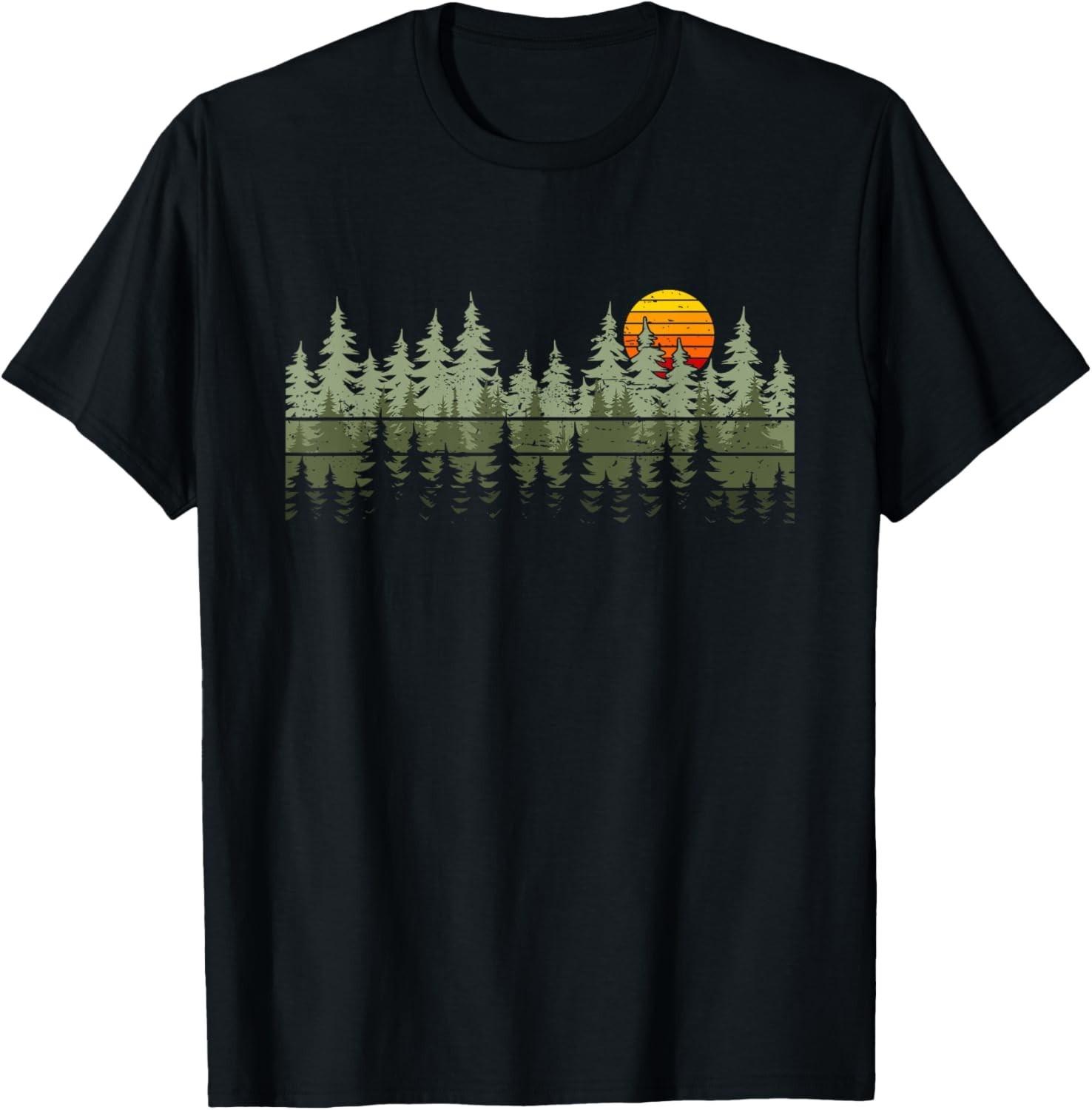 Outdoor Wildlife Nature Forest Gifts Trees Wildlife Nature unisex T-Shirt Mens Womens Tees Top 2XL