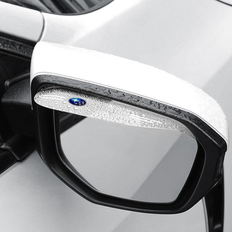 2pcs Car Side Rearview Mirror Guard Cover Rain Eyebrow Covers Stickers For Subaru Forester SG SJ SH Crosstrek Legacy Tribeca XV