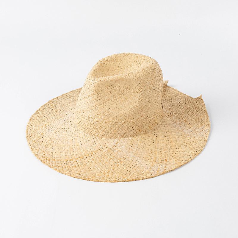 2023 New Raffia Jazz Straw Hats For Women Men Luxury Handmade Wide Hat Panama Beach Vintage Summer Sun Hats Designer Hats