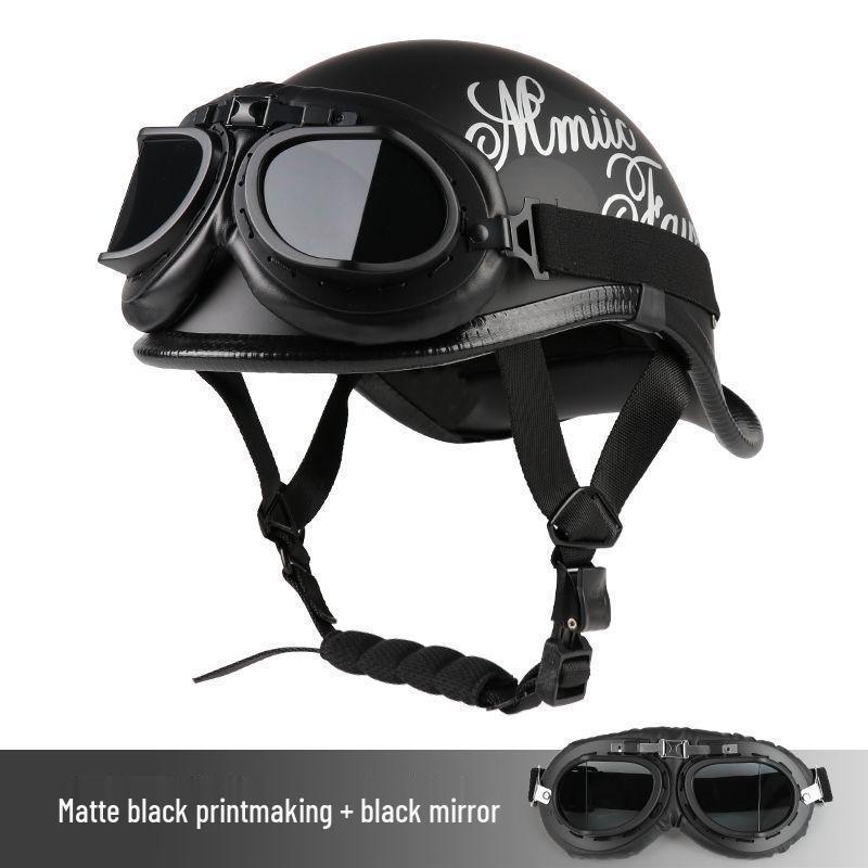 G3F Retro Japanischer Aufgebogener Heckhelm: Herren- & Damen-Cruiser-Helm für Radfahrer