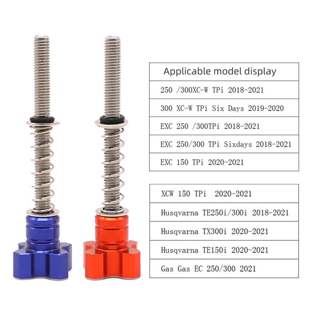 Generic Easy Idle Screw Adjuster Idle Screw TPI 250/300 Tpi/Model Durable, Red