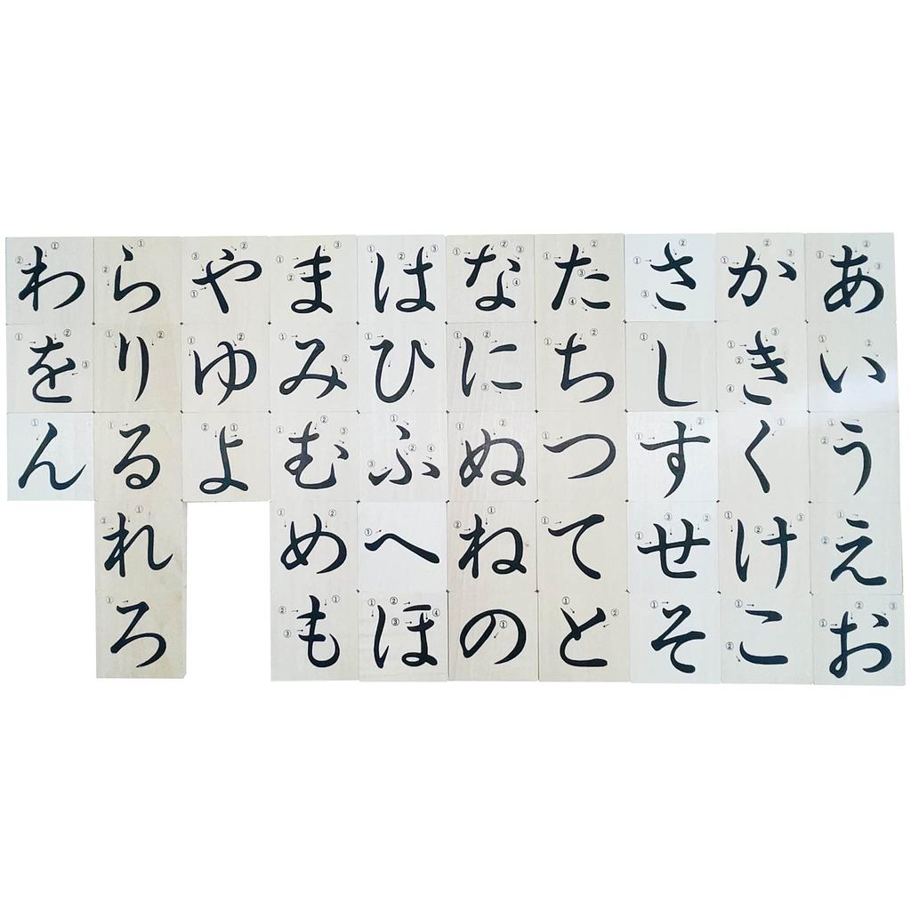 Sakai Sangyo Gujo Hachiman Hiragana Building Blocks, Ages 18 Months to 1.5 Years, Made in Japan, Wooden, Montessori