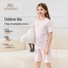 YEEHOO Kids' 7A Antibacterial Modal Short Sleeve Pajama Set