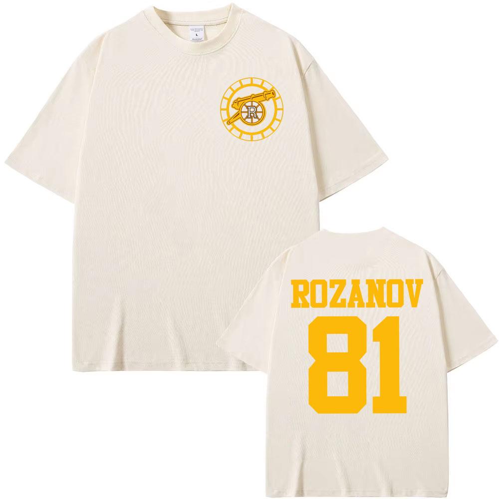 Heated Rivalry Ilya Rozanov 81Boston Raiders T Shirt Men Women Fashion Trend Hip Hop T Shirts Summer Casual Fleece Tshirt Tops