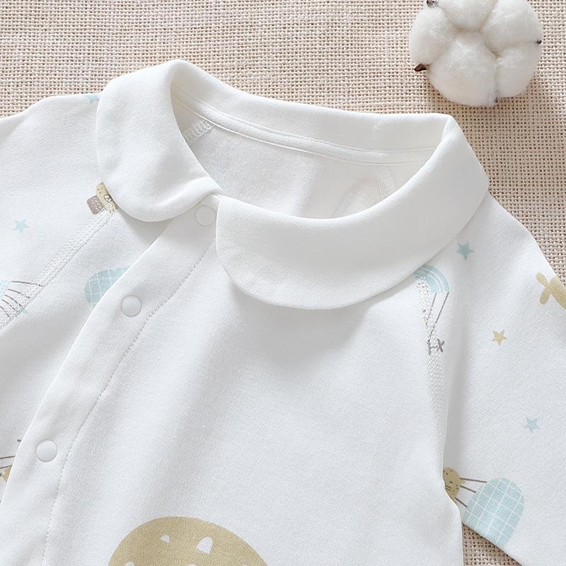 Helt ny ren bomull, beinfri baby jumpsuit - vår-/sommerromper yttertøy for nyfødte.