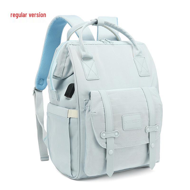 

2025 Macaron Color Multi-Function Mummy Backpack - Large Capacity for Mom and Baby Outings