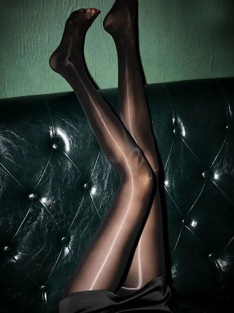 Women'S Pantyhose 8D Leggings Oil Shiny Glossy Tights High Elastic Shaper Wear Lingerie