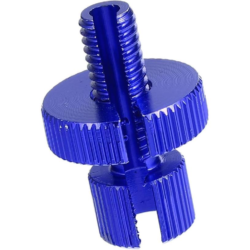 

1 Pcs M8 Brake Clutch Cable Line Adjuster Screw Adjusting Bolt with Slotted for Motorcycle Bike Scooter Aluminum Alloy Blue Auto Replacement Parts