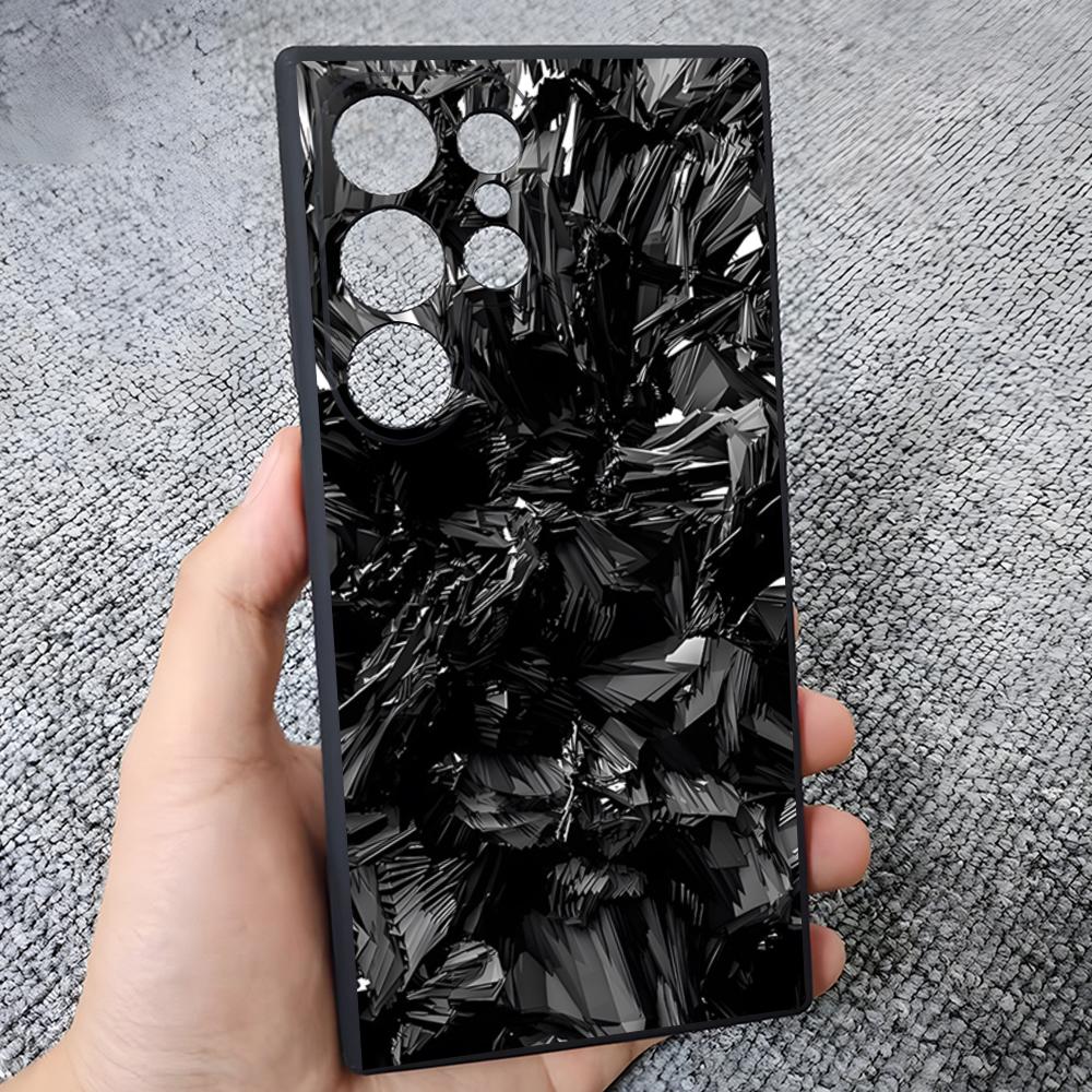 New Real Forged Carbon Fiber Phone Case For Samsung S25 Edge S24 S23 S22 S21 S20 Ultra Plus Fe Galaxy A54 A53 A34 Cover