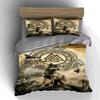 Wolf Nordic Symbol Bedding Duvet cover sets Duvet covers Pillowcases gifts (1 * Duvet Cover 2 * Pillowcases, without duvet insert)