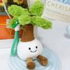 Yousheng Cute Fruit Juice Plush Keychain Summer Tropical Theme Coconut Lemon Bag Charm Soft Stuffed Toy Car Accessory