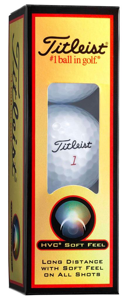 TITLEIST HVC SOFT FEEL 2-Piece Golf Balls, Pack of 12, White, 1HVSF-J