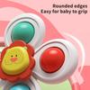 3Pcs/Set Suction Cup Spinner Toy Baby Hand-eye Coordination Sensory Cartoon Animal Spinner Toys High Chair Table Travel Bath Toy