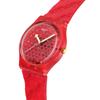 Swatch GENT BIOSOURCED LOVE IN SCARLET Red Wristwatch, SO28Z122, Unisex,