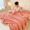 Blanket Soft and Comfortable Faux Rabbit Hair Reversible Blanket Thermal Fleece Blanket Nap Blanket Air Conditioning Blanket Office Outdoor Camping