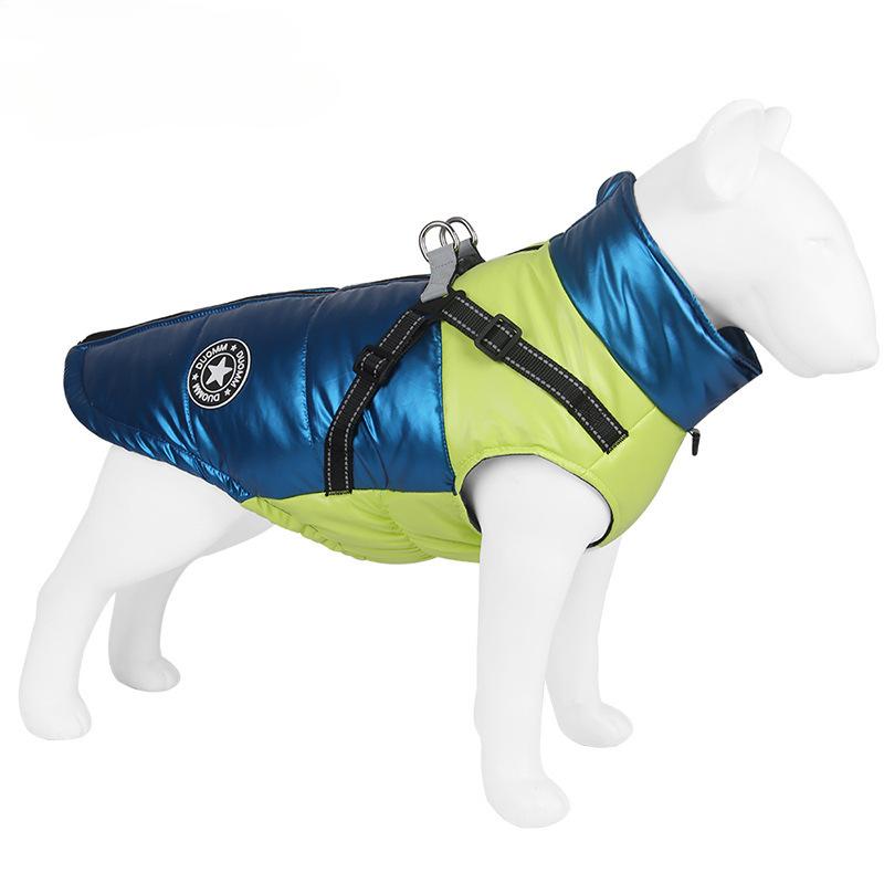 Pet Supplies Autumn and Winter Dog Clothes Waterproof Windproof Dog Cotton Coat Reflective Warm Comfortable Breathable Puppy Clothes