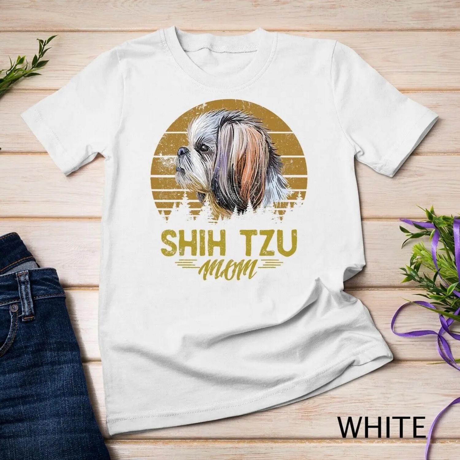 

Dogs 365 Shih Tzu Mom Dog For Women T shirt XXXXXL білий