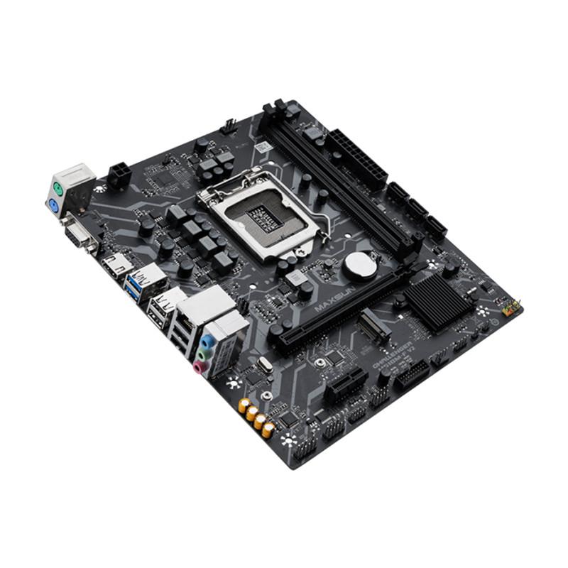 MAXSUN Full New Motherboard Challenger H510M-F USB3.1 LGA1200 M-ATX SATA3 PCI-E NVME Support Intel 10 11 Core Dual Channel DDR4
