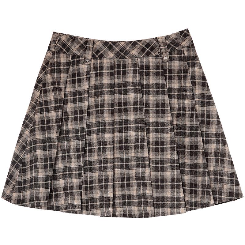 Женская плиссированная юбка-трапеция в клетку Betu L