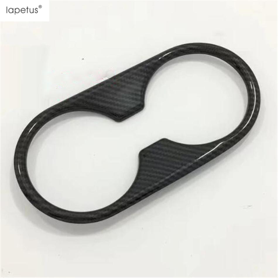 Lapetus Accessories Fit For Mazda 2 Demio 2015 -  ABS Front Central Seat Water Cup Holder Molding Cover Kit Trim Interior
