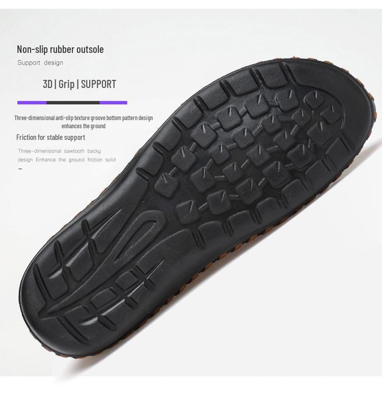 Men's Extra Large Summer Loafers - Breathable Mesh, Handmade, Trendy Casual Shoes (Sizes 45-46)