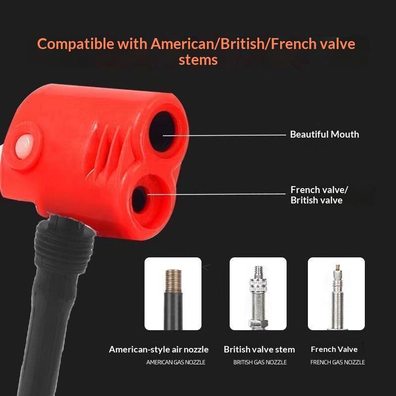 Lot de 2 Tuyaux d'Air Universels pour Pompe à Vélo Multi-Usage Buse Construction Durable Convient pour Gonflage de Pneus de Vélo Gonfleur Buses Accessoires