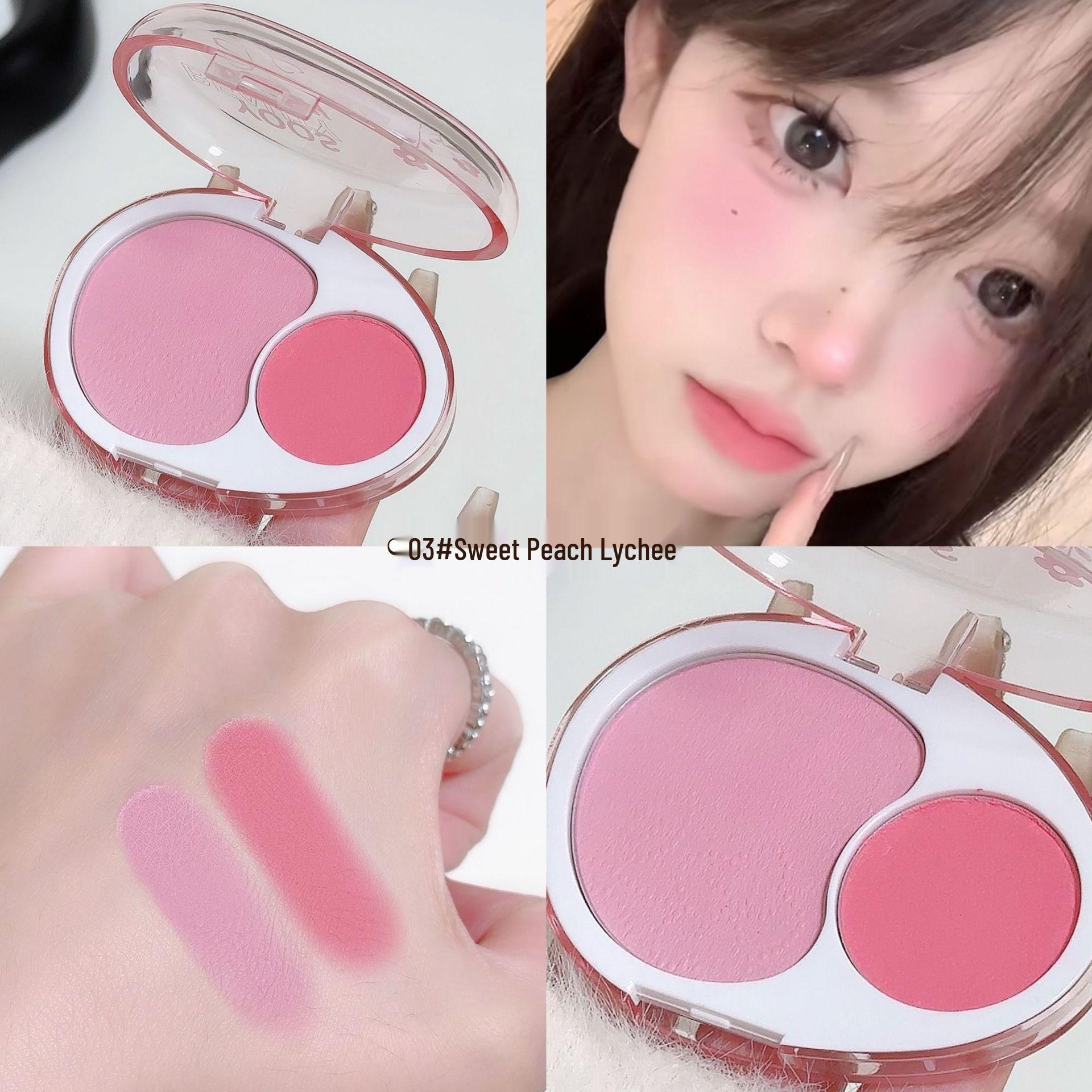 

Двоколірні рум яна-мус: М який, матовий і натуральний кремовий рум яна для контурингу.