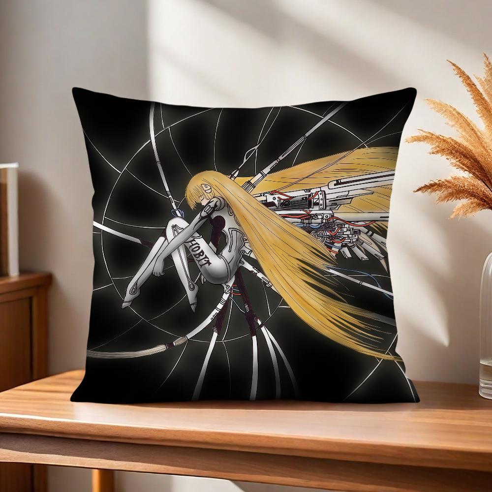 C-Chobits soft Pillow Case for Sofa comic Living Room anime Home office Decor Protective Covers Without manga Pillow-Insert