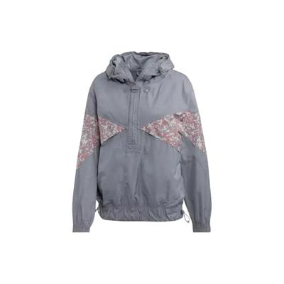 X Stella McCartney Kooperation Lässige Bequeme Kapuzenjacke Damenjacke Grau FI7977