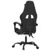 Gaming Chair with Footrest Swivel Black Camouflage PU Leather