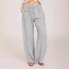 2024 Women's Casual Loose Yoga Pants - Cotton Linen, European & American Style