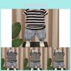 Trendy Black Gray And Green Gray Children's Summer Polo Shirt Set For Boys Aged 3 To 8
