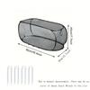Foldable Plant Protection Netting Raised Beds Bird Control Garden Row Covers with Ground Stakes Mesh Plant Cage Flower Beds