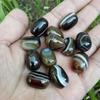 Handmade Wire-Wrapped Agate Barrel Beads for DIY Jewelry