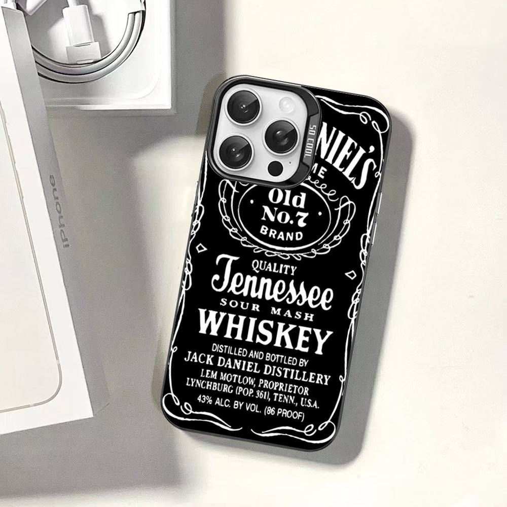 

Бренд J-Jack D-Daniel Роскошный чехол для телефона Для IPhone 17 16 15 14 11 12 13 Pro Max Pro Plus Цветной Серебристый чехол iPhone 16
