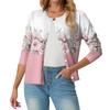 Women's Fashionable, Casual, Comfortable Floral Cardigan Jacket