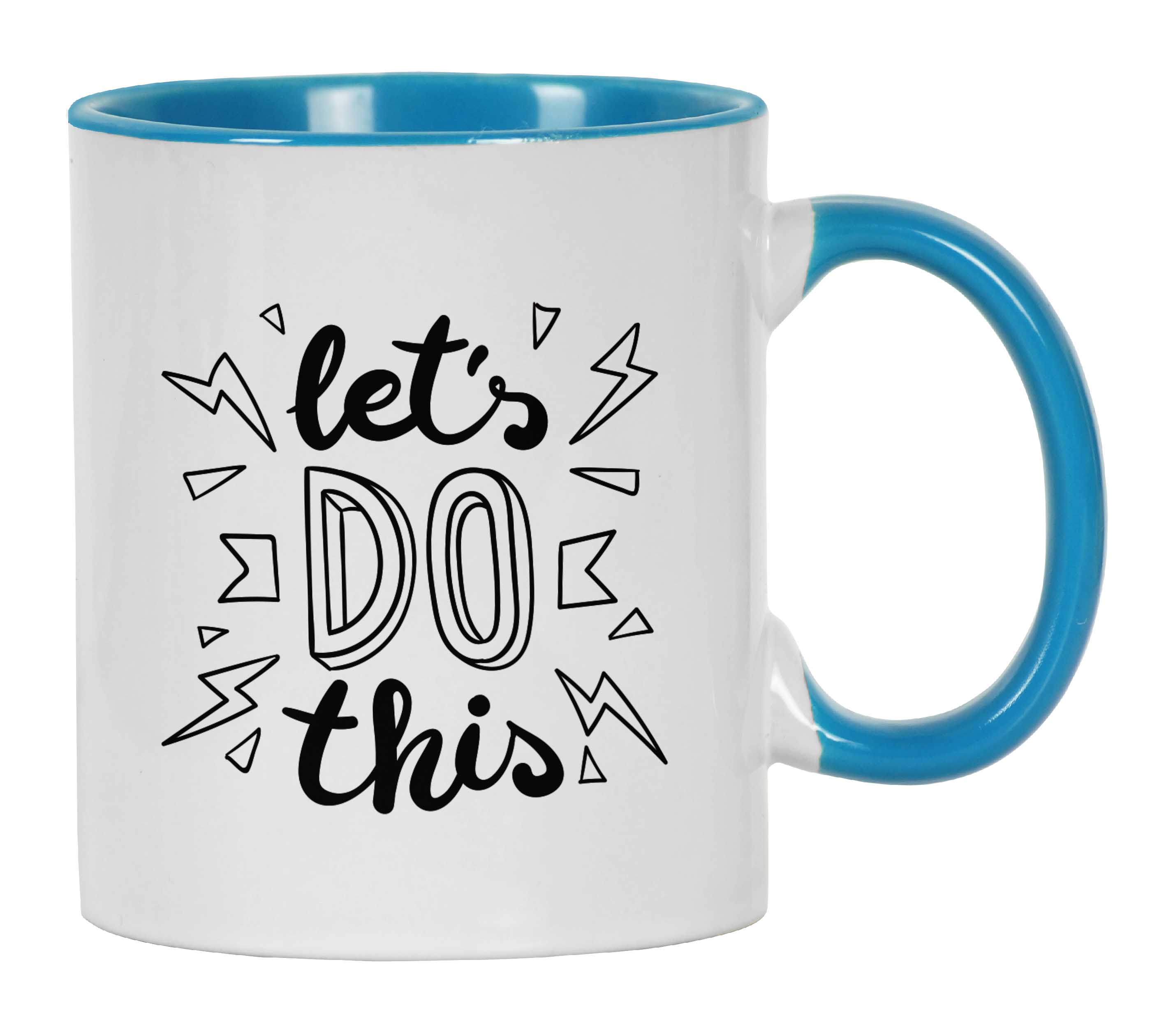 

Inkdotpot Let s Do This 11Oz Ceramic Coffee Mug Inspirational Quotes Gift For Employee Boss Coworkers 11oz небо синє кольору