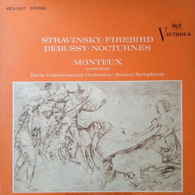 LP Plokštelė PIERRE MONTEUX PARIS CONSERVATOIRE Stravinsky Ugnies paukštis Debussy Noctu VICS1027 RCA VICTROLA R 1963 JAV Klasikinė Naudota