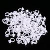 100pcs Disposable Makeup Tattoo Ink Rings Eyebrow Lip Tattoo Pigments Holder Container Cup