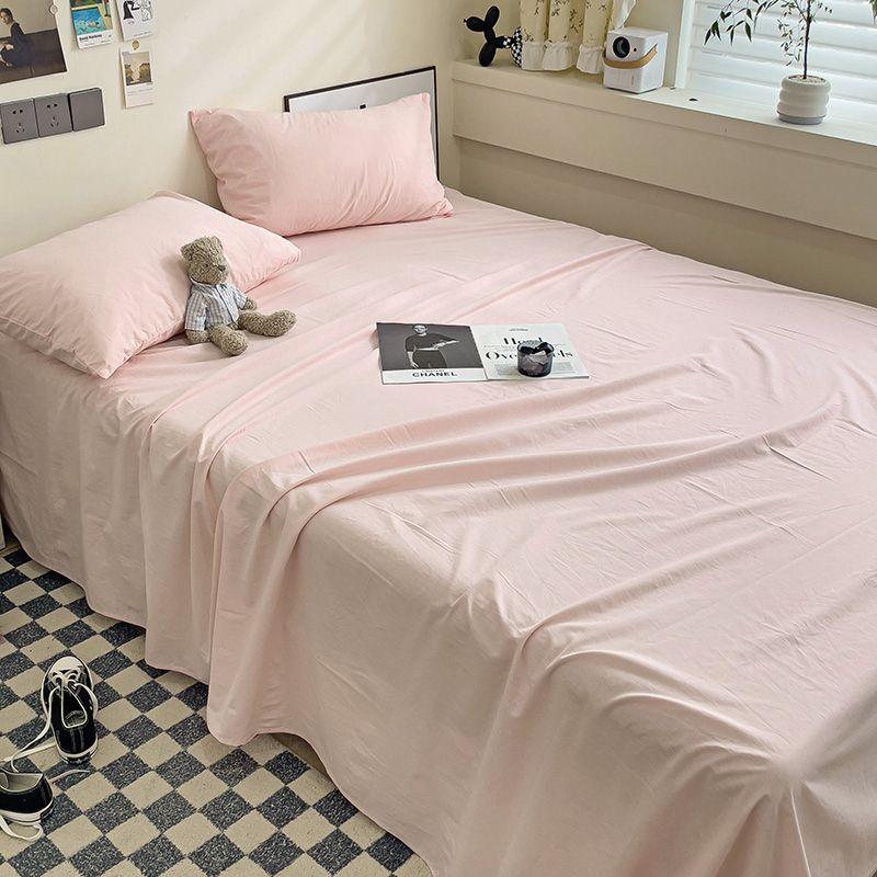 Minimalist Solid Color Thick Bed Sheet For Household Student Dormitory Single Bed