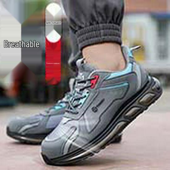 Steel Toe Cap Safety Shoes: Men’s Anti-Smash, Anti-Puncture, Slip-Resistant, Wear-Resistant, Year-Round Protection.