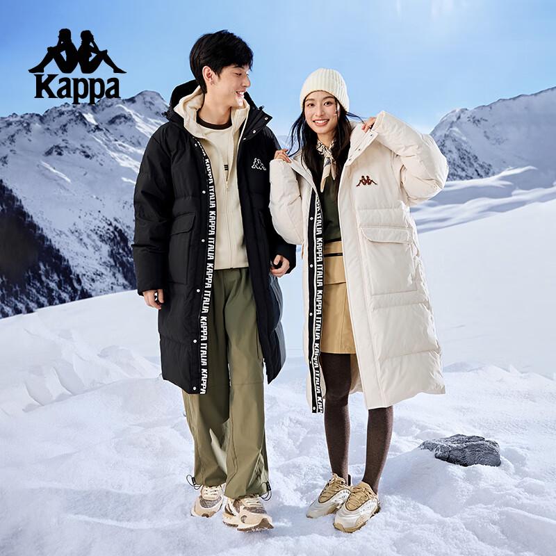 Kappa 2024 Unisex Hooded Long Winter Down Jacket