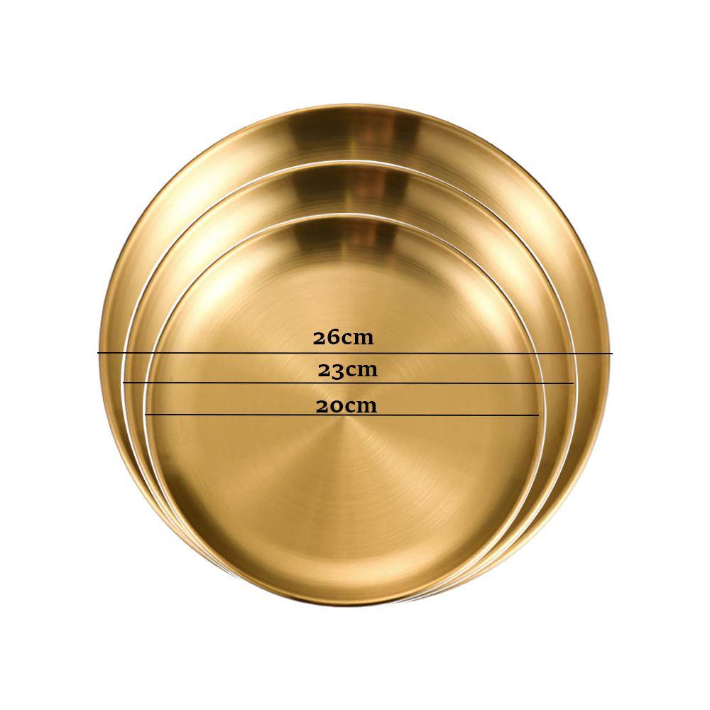 

2/3 шт. Металлическая круглая тарелка для кемпинга, штабелируемая тарелка для подачи еды, салата, фруктов, десерта, закуски, домашняя тарелка для ужина на открытом воздухе