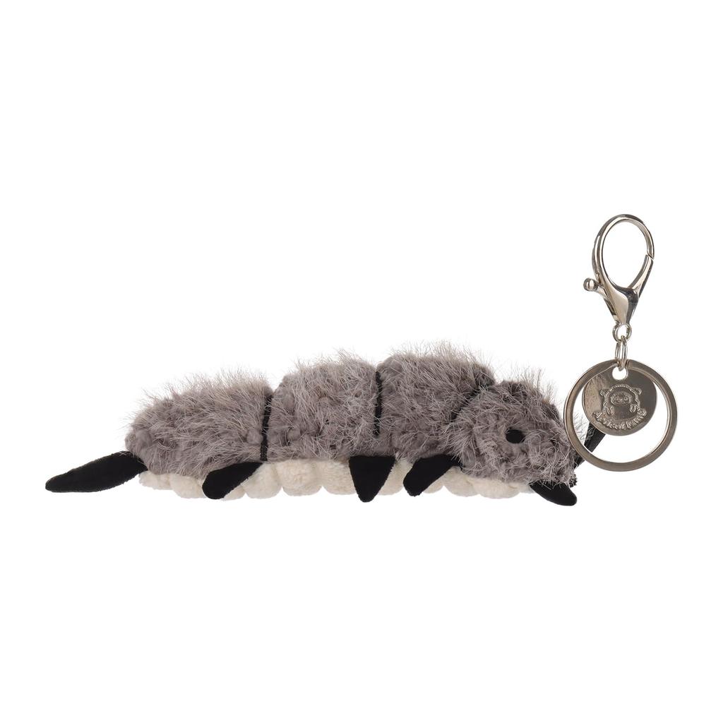 Apricot Lamb Black Devil Centipede Cute Soft Keychain Plush Toy, Perfect for Boys and Girls, Fits Kids Backpacks and Purses, 12cm