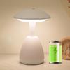 LED Mushroom Small Table Lamp Portable USB Charging Dimmable Flower Bud Lamp Bedroom Bedside Lamp