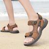 Sandals Men's 2021 Summer New Outdoor Light Wear-resistant Non-slip Beach Shoes Men's Leather Soft-soled Sandals